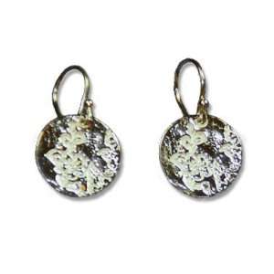  Silver Small Japanese Cherry Blossom Coin Earrings: Efy 