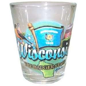  383068   Wisconsin Shotglass Frosted Banner Case Pack 108 