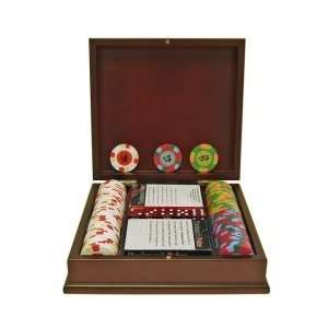  100 Paulsonr Tophat & Cane Clay Poker Chips W/Wood Toys & Games