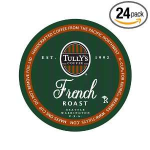 Tullys Coffee French Roast, K Cup 24 Count Box  Grocery 