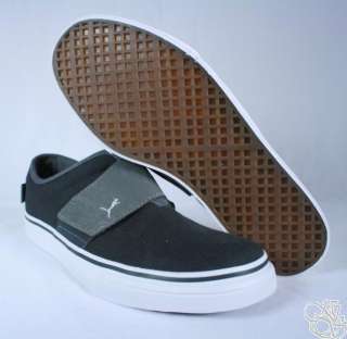 PUMA El Rey Hemp Black / Dark Shadow / Gray Mens Slip On Velcro Shoes 
