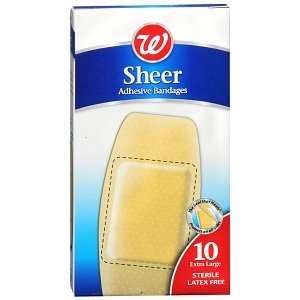   Sheer Adhesive Bandages, Extra Long, 10 ea 