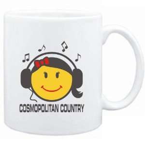  Mug White  Cosmopolitan Country   female smiley  Music 