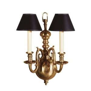   Chart House 2 Light Sconces in Antique Burnished Brass: Home