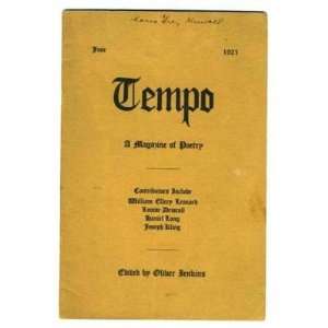  Tempo A Magazine of Poetry June 1921: Everything Else