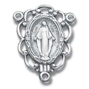  7mm Swarovski Ruby (AB) Rosary   Boxed St Sterling Silver 
