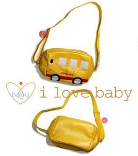 Yellow Bus Baby Kindergarten School Shoulder Bag  