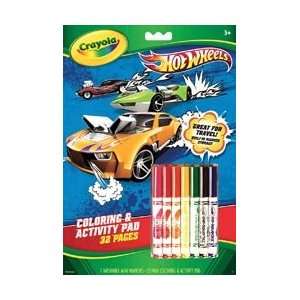  Crayola Coloring & Activity Pad With Markers Hot Wheels; 2 