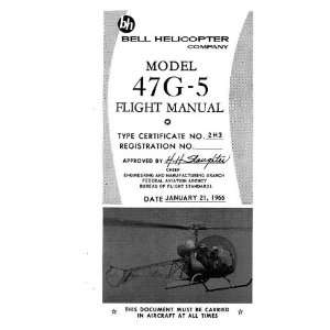  Bell Helicopter 47 G 5 Flight Manual   1966 Bell 47 G / G 
