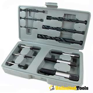 12 PC RIGID SCREW EXTRACTOR SET REMOVER EASY OUT CASE  