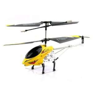   Helicopter Airplane Copter w/ Remote Control Yellow 