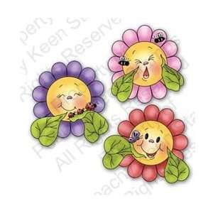  Peachy Keen Clear Stamp Assortment Funny Flowers Arts 