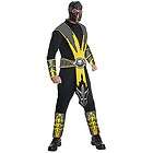 Adult Mortal Kombat Scorpion Mens Costume Yellow Combat New