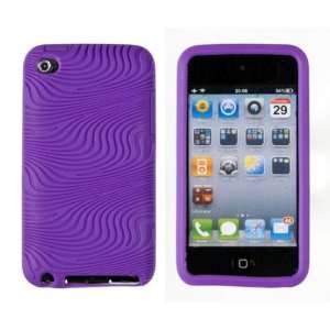  Purple Textured Silicone Case for Apple iPod Touch 4G (4th 