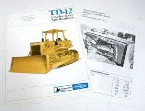 International Hough 1985 TD 12 Crawler Dozer Brochure  