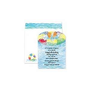  Inner Tube Invitation Beach and Pool Party Invitations 