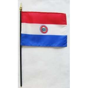  Paraguay   4 x 6 World Stick Flag: Patio, Lawn & Garden