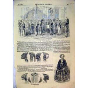  1852 Paris Fashion Hats Women French Senate St Cloud