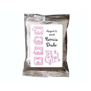 Wedding Favors Its a Girl Cute Animal Illustrations Personalized Iced 