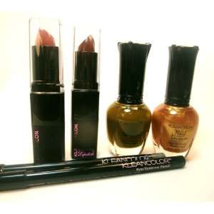  Kleancolor Nail Polish, Lipstick & Eyebrow Pencil 