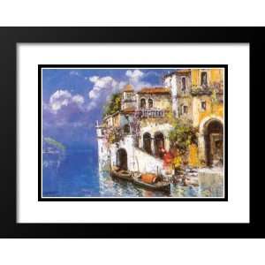  E. Scognamiglio Framed and Double Matted Art 33x41 Lake 