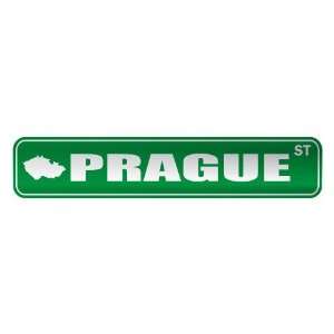   PRAGUE ST  STREET SIGN CITY CZECH REPUBLIC