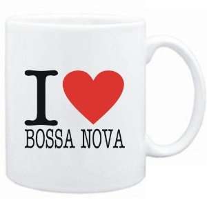 Mug White  I LOVE Bossa Nova  Music