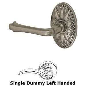 Single dummy claw foot left handed lever with oval floral rosette in a