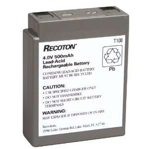    Recoton T108 4.0 V, 500 mAh Lead Acid Cordless Battery Electronics