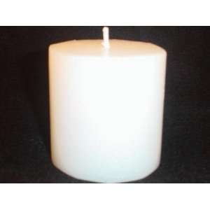    48 Pure White 3x3 Unscented Pillar Candles: Home Improvement