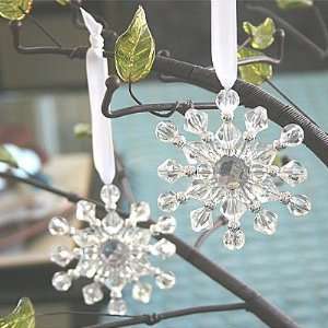  Beaded Snowflake Ornaments