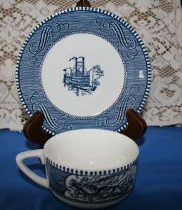 Currier and Ives By Royal China Cup and Saucer(s)  
