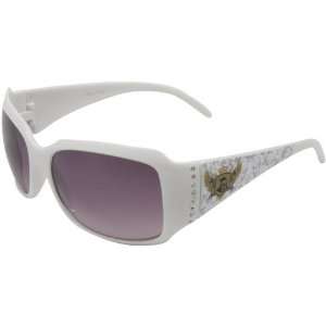 UCF Knights Ladies White Rhinestone Wings Sunglasses  