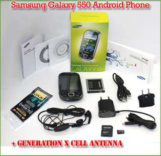 This Auction is for 1 Brand new Samsung Galaxy 550 i5500 Android touch 