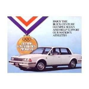    1984 BUICK CENTURY OLYMPIA SEDAN Olympics Sales Folder Automotive