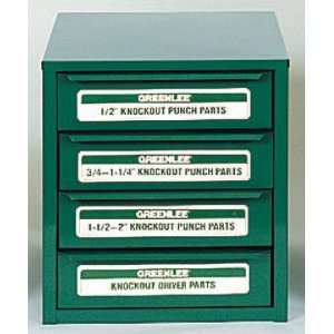 Greenlee 7360SB Knockout Punch Parts Assortment Cabinet for 1/2 to 2 