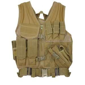Voodoo Tactical MSP 06 Entry Assault Vest + Pistol Belt 20 8112 Coyote 