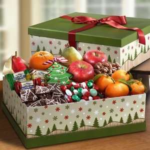Summit Christmas Fruit and Treats Gift Box  Grocery 