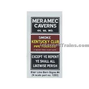  Blair Line N Scale Barn Sign Decal Set #4 Toys & Games