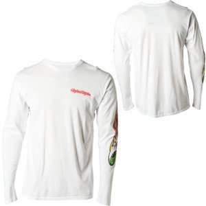  Troy Lee Designs Eyeball Long Sleeve T Shirt   Large/White 