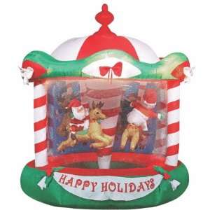 Gemmy Inflatable Christmas Character Carousel
