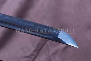Full hand folded steel blade damascus16384 layer clay tempered katana 