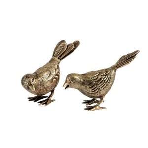  Andrea By Sadek 3.5 H Antique Brass Small Bird Pair 