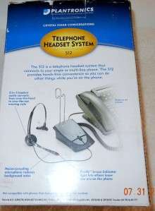 Plantronics Telephone Headset System Base Unit Cord S12  