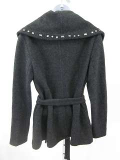 NWT GERARD DAREL Gray Wool Studded Jacket Size 10 $535  