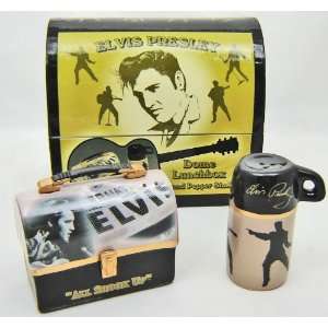  Elvis Presley Dome Lunch Box Shaped Salt Pepper Shakers by 