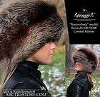 LUXE BLACK GOLD SILVER fox fur hat shapka chapka Toque