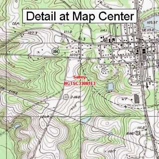  USGS Topographic Quadrangle Map   Salley, South Carolina 