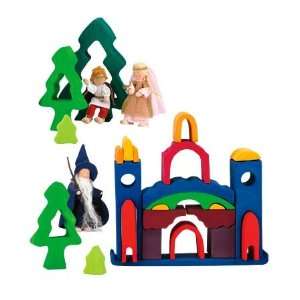  Wooden Castle Puzzle Blocks Made in Germany 22 Pieces 