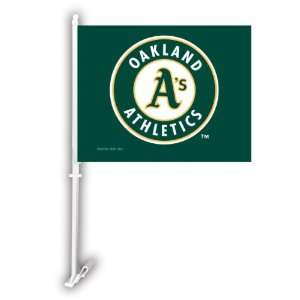  Oakland Athletics MLB Car Flag With Wall Brackett Sports 